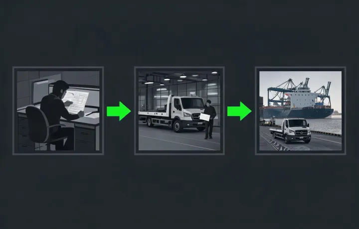 Remote rollback tow truck sourcing communication map